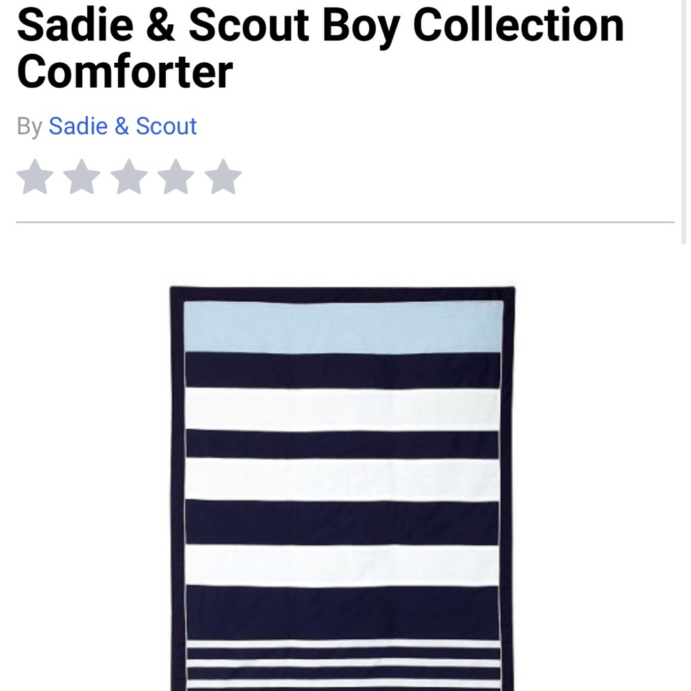Baby boy crib comforter